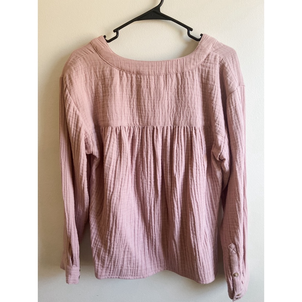 SOLD Madewell Lightspun Evert Top In Wisteria Dove - Picture 6 of 11